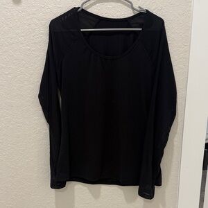Fabletics Black Long Sleeve Top